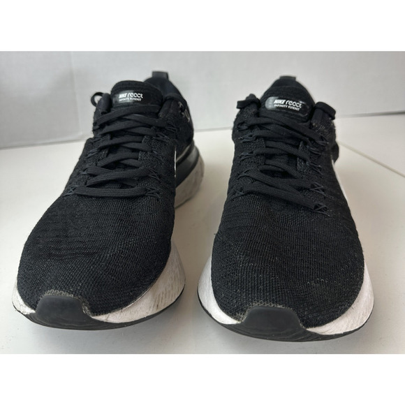 Nike React Infinity Flyknit Women’s Running Shoes 9.5 Black Gym Fitness Sneakers - Picture 3 of 14